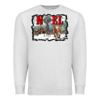 Oatmeal Heather noel with windmill and farm Premium Sweatshirt - RanaPortraitStore
