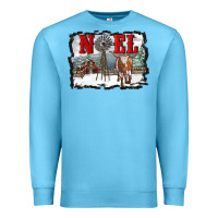 Ocean Blue noel with windmill and farm Premium Sweatshirt - RanaPortraitStore