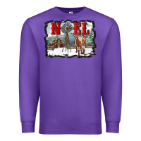 Purple noel with windmill and farm Premium Sweatshirt - RanaPortraitStore