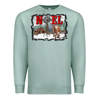 Seafoam noel with windmill and farm Premium Sweatshirt - RanaPortraitStore