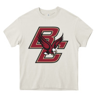 Cream boston college eagles Heavy Core Tee - artisFamous