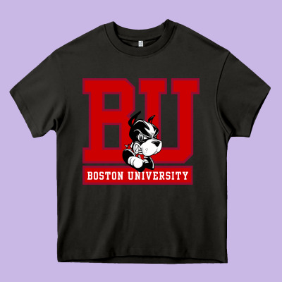 Boston University Terriers Heavy Core Tee Designed By Artisfamous