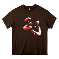Chocolate Brown cal u vulcans Heavy Core Tee - artisFamous