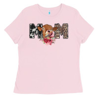 Bubblegum Pink mom cow Ladies Tee - CowhideDigitalArt
