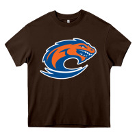 Chocolate Brown clayton state loch orange Heavy Core Tee - artisFamous