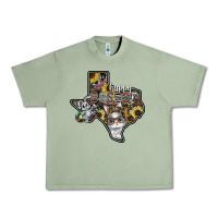Oil Green Happy Easter Texas Urban Heavy Tee - CowhideDigitalArt