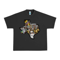 Pigment Black Happy Easter Texas Urban Heavy Tee - CowhideDigitalArt