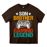 Chocolate Brown gaming gifts for teenage boys 8 12 year old christmas gamer Heavy Core Tee - artisFamous