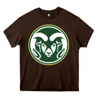 Chocolate Brown colorado state rams Heavy Core Tee - artisFamous