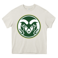 Cream colorado state rams Heavy Core Tee - artisFamous