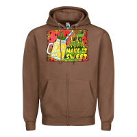 Chestnut life is short make it sweet Zipper Hoodie - Jasminsmagicworld