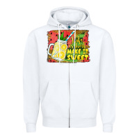 White life is short make it sweet Zipper Hoodie - Jasminsmagicworld