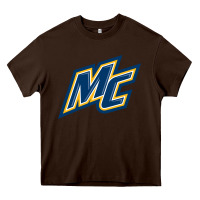 Chocolate Brown merrimack warriors Heavy Core Tee - artisFamous
