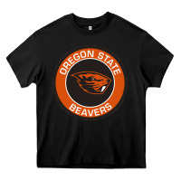 Black Oregon College Gift Heavy Core Tee - artisFamous