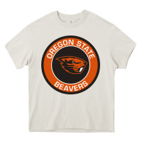 Cream Oregon College Gift Heavy Core Tee - artisFamous