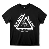 Black gracie jiu jitsu  2 Heavy Core Tee - artisFamous