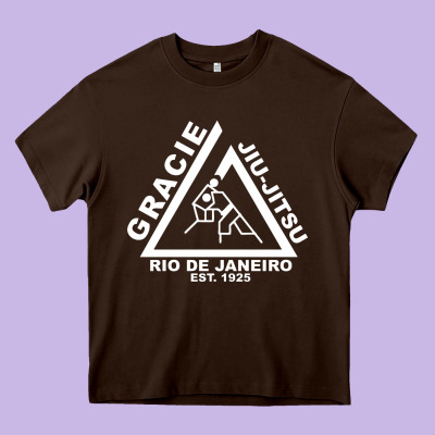 Gracie Jiu Jitsu  2 Heavy Core Tee Designed By Artisfamous