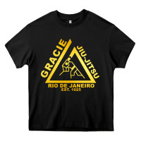 Black gracie jiu jitsu Heavy Core Tee - artisFamous