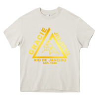 Cream gracie jiu jitsu Heavy Core Tee - artisFamous
