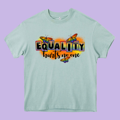Equality Hurts No One Heavy Core Tee Designed By Fadigitalartstudio