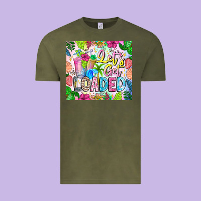 Lets Get Loaded Vintage Tee Designed By Cowhidedigitalart