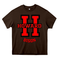 Chocolate Brown howard 1867 university Heavy Core Tee - artisFamous