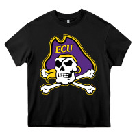 Black east carolina pirates Heavy Core Tee - artisFamous