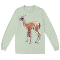 Matcha Guanaco Llama Baby Long Sleeve Tee - LillyAllenDesigns