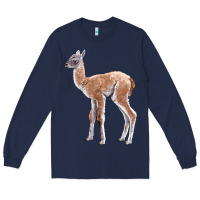 Navy Guanaco Llama Baby Long Sleeve Tee - LillyAllenDesigns