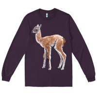 Plum Guanaco Llama Baby Long Sleeve Tee - LillyAllenDesigns