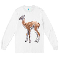 White Guanaco Llama Baby Long Sleeve Tee - LillyAllenDesigns
