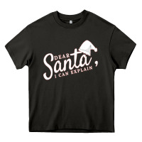 Asphalt Dear Santa I Can Explain Heavy Core Tee - artisFamous