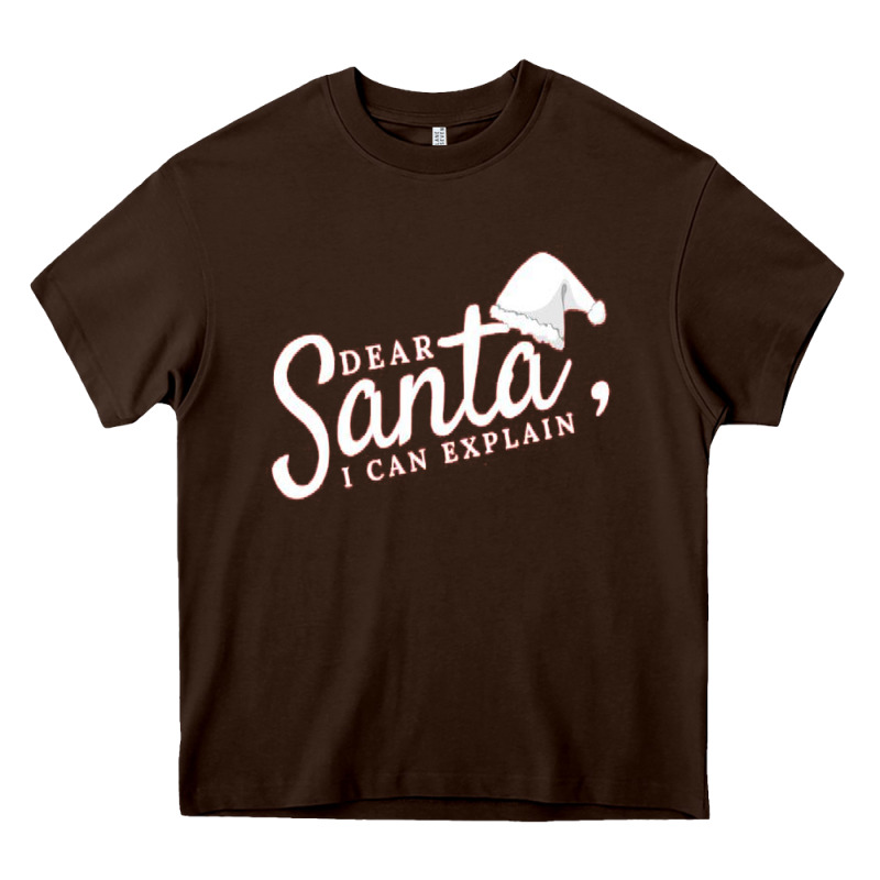 Dear Santa I Can Explain Heavy Core Tee by artisFamous | Teevron