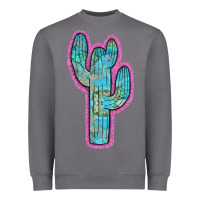 Storm Western Turquoise Cactus Heavyweight Sweatshirt - RanaPortraitStore