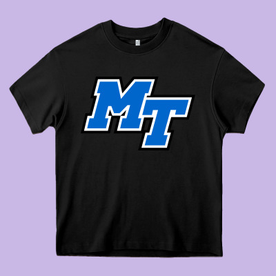 Middle Tennessee Mt Logomark Heavy Core Tee Designed By Artisfamous