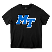 Black middle tennessee mt logomark Heavy Core Tee - artisFamous