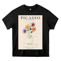 Black pablo picasso   bouquet of peace Heavy Core Tee - artisFamous