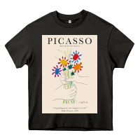 Pablo Picasso   Bouquet Of Peace Heavy Core Tee | Teevron