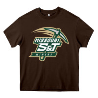 Chocolate Brown missouri s&t miners Heavy Core Tee - artisFamous