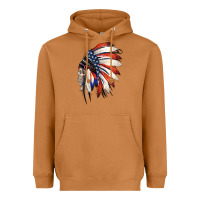 Meerkat 4th of July Indian Headdress Gypsy Spirit Skull Heavyweight Hoodie - Jasminsmagicworld