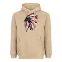 Mushroom 4th of July Indian Headdress Gypsy Spirit Skull Heavyweight Hoodie - Jasminsmagicworld