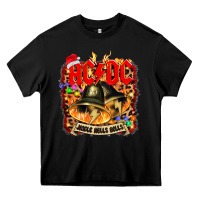 Black acd christmas Heavy Core Tee - artisFamous