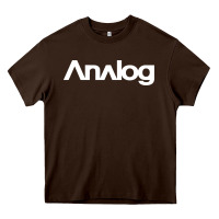 Chocolate Brown analog Heavy Core Tee - artisFamous