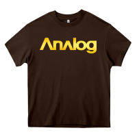 Chocolate Brown analog Heavy Core Tee - artisFamous