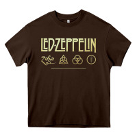 Chocolate Brown classic Heavy Core Tee - artisFamous
