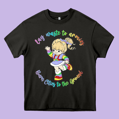 Rainbow Brite Badass   Rainbow Brite Heavy Core Tee Designed By Artisfamous