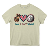 Mossy Peace Love Volleyball Heavy Core Tee - Jasminsmagicworld