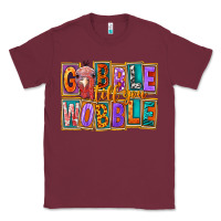 Burgundy Gobble Till You Wobble Classic Tee - FaDigitalArtStudio