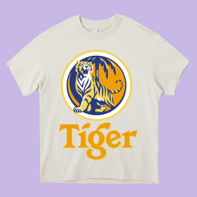 The Tiger Heavy Core Tee Designed By Artisfamous