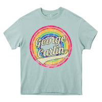 Arona george carlin   retro rainbow faded style Heavy Core Tee - artisFamous